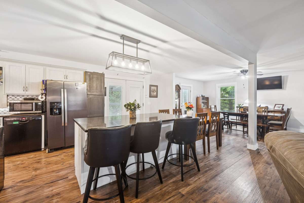 Upgraded and open kitchen