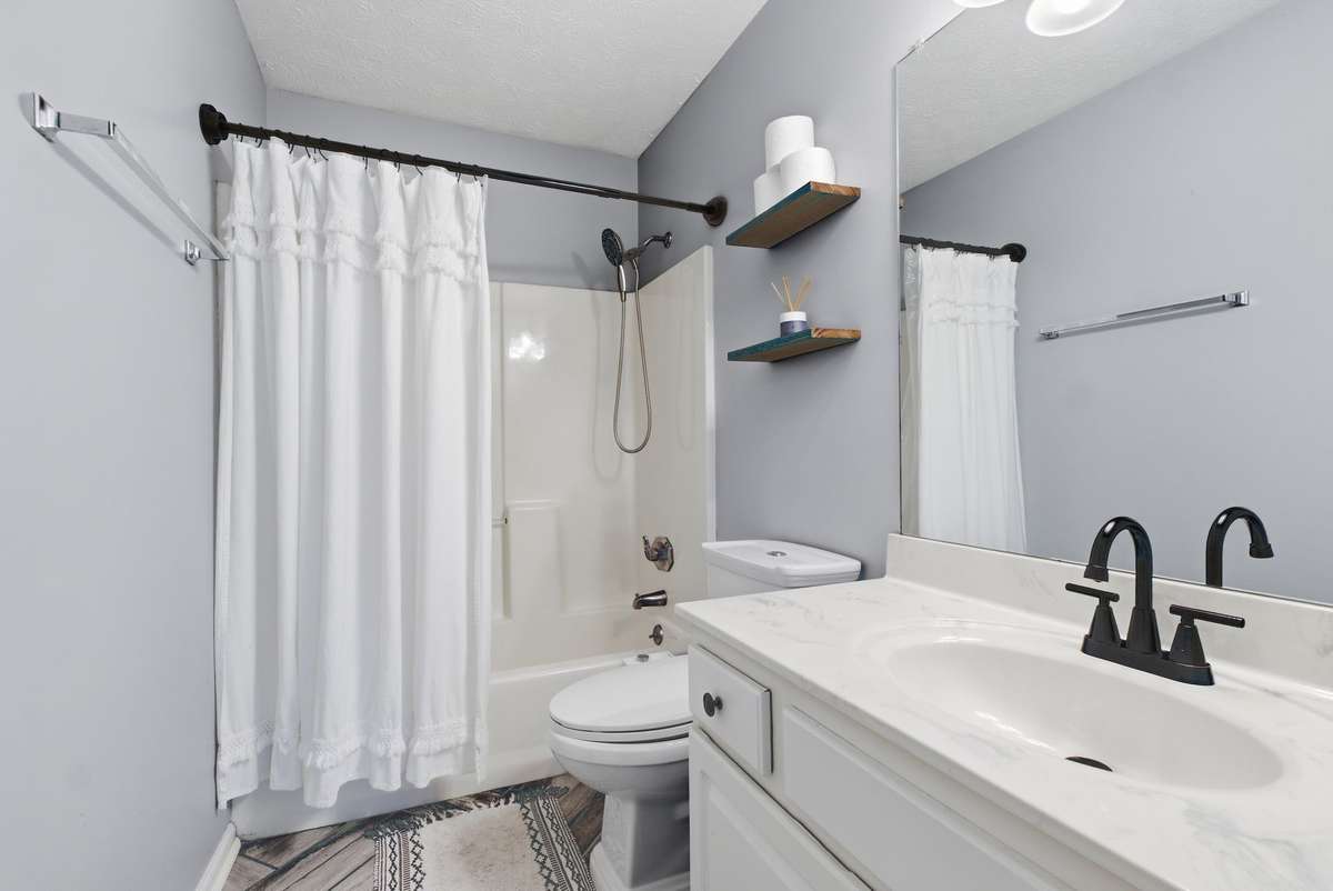 New sink fixtures in the master bath.