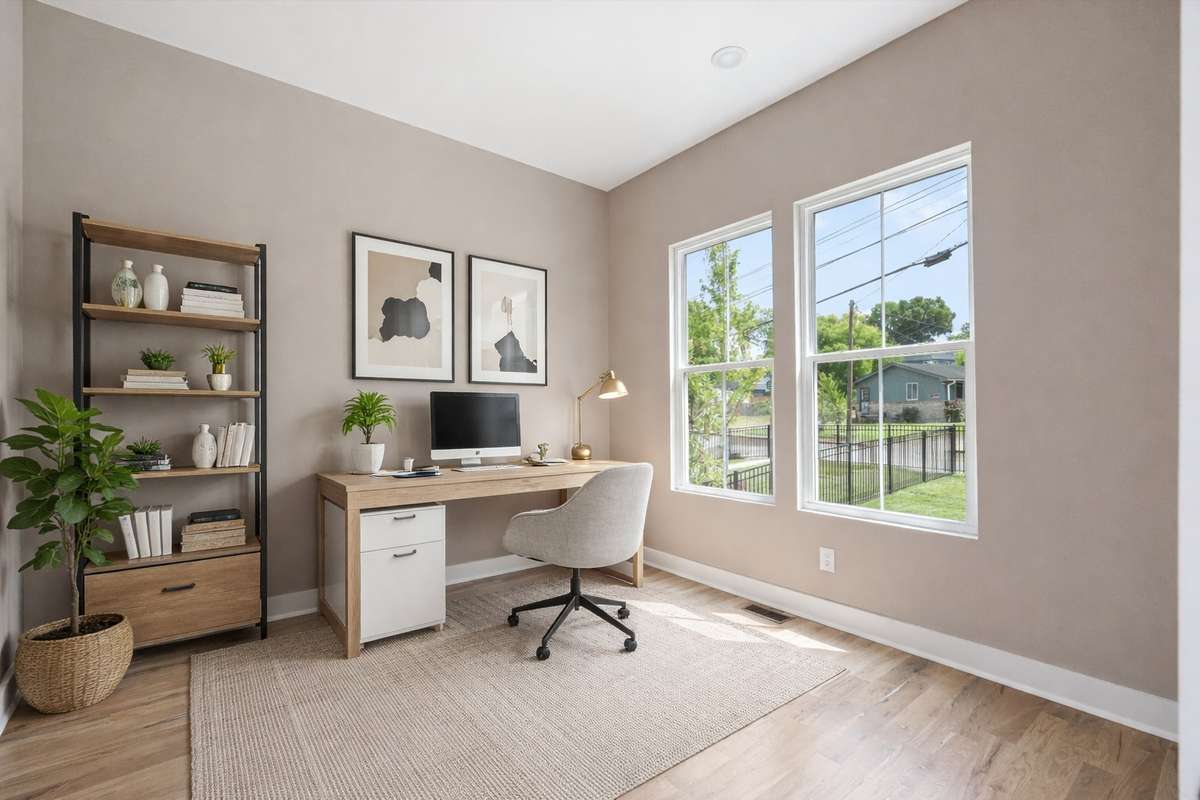 Virtually staged - office or bedroom