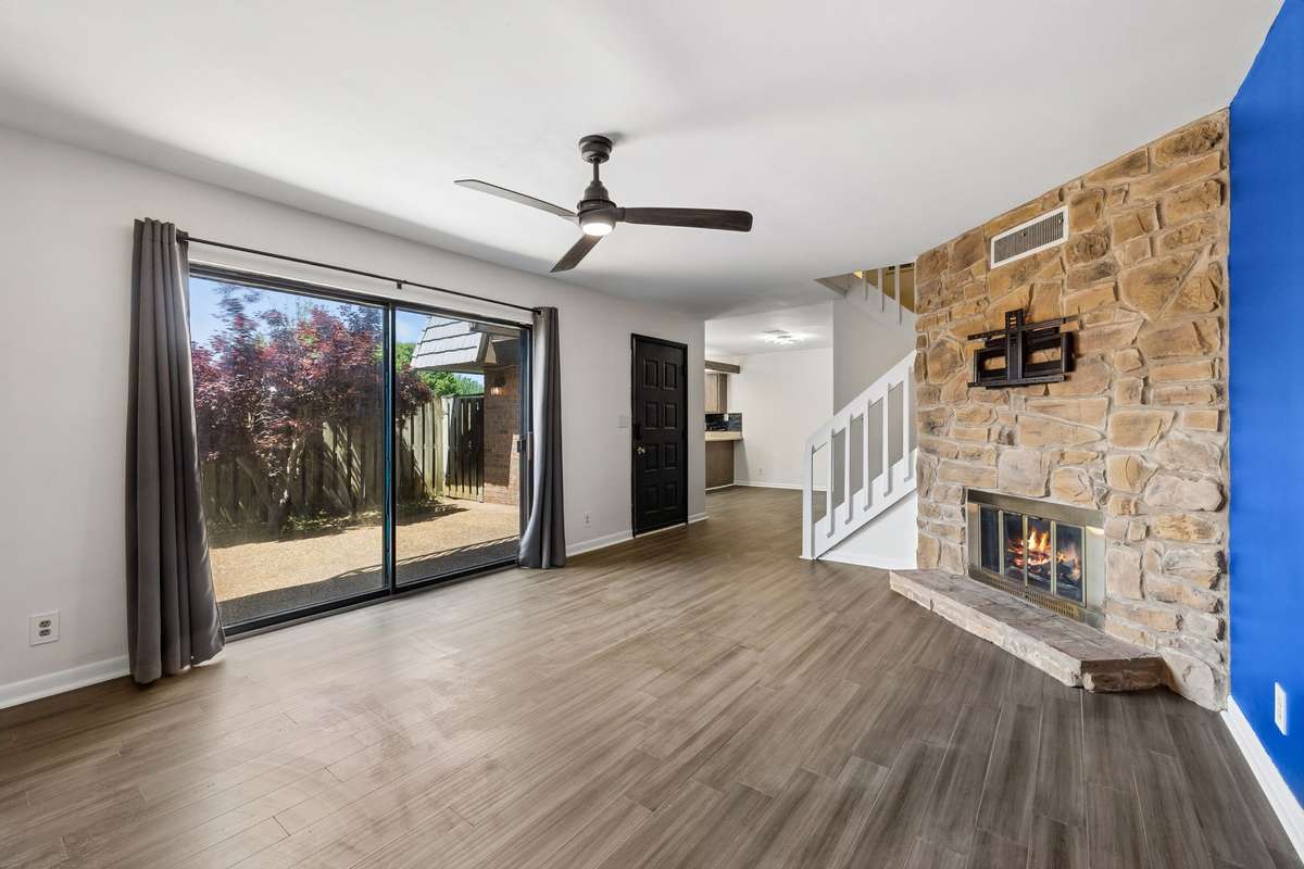 Another view of your living room with oversized glass door providing peaceful natural lighting. 101 Cedarwood Lane, Madison, TN 37115