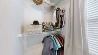 Two master closets!