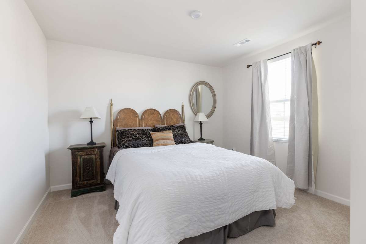 Guest bedroom with extra large closet!