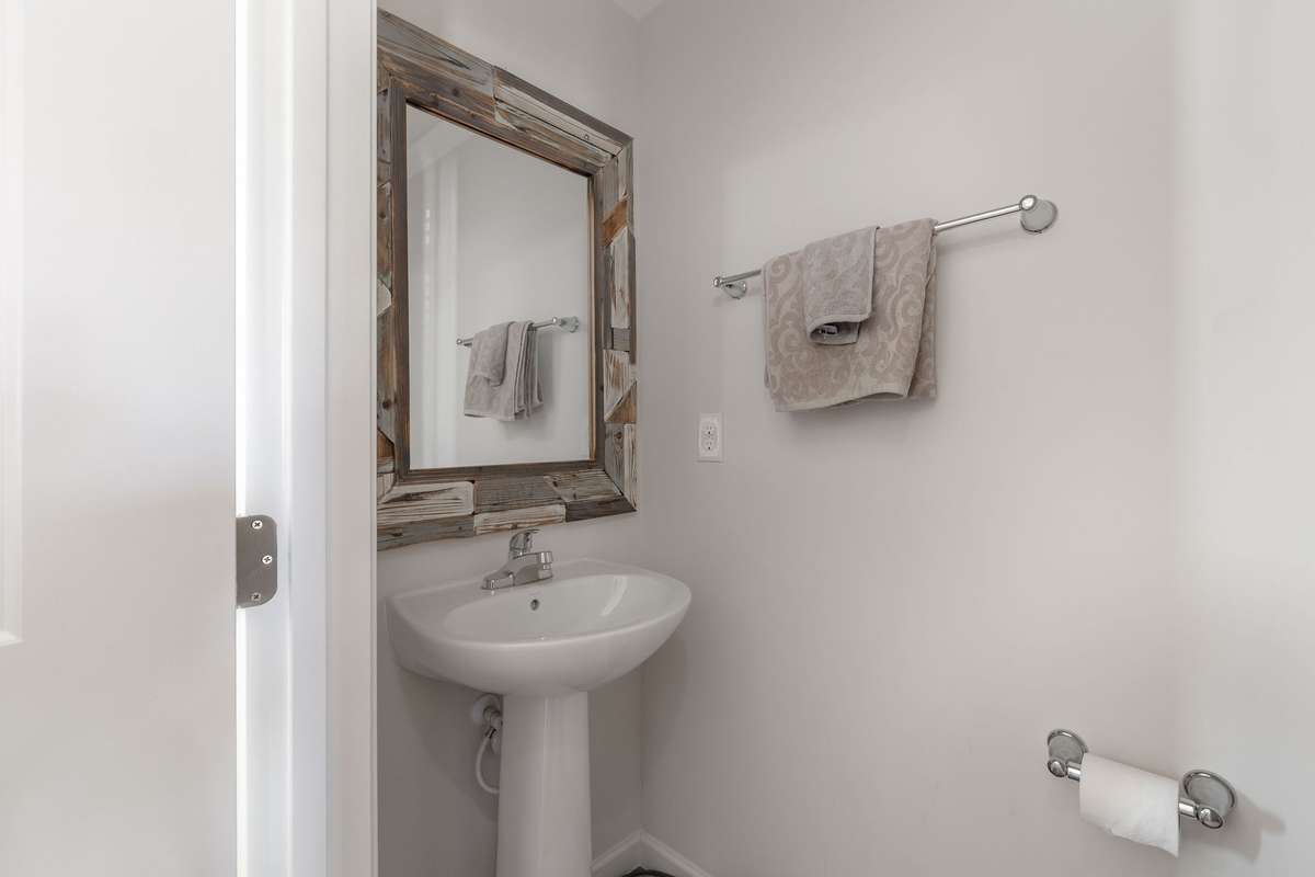 1/2 bath on main level