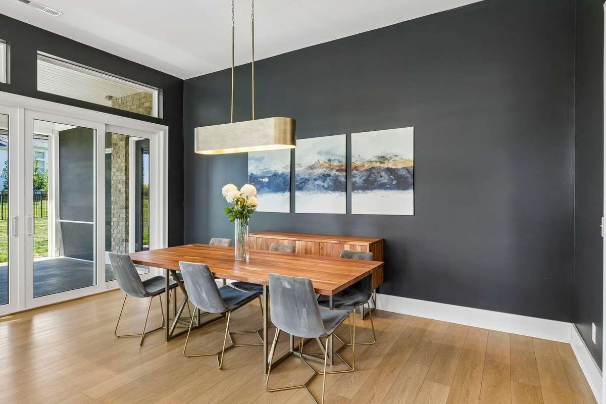 Just open up the double sliding glass doors to bring the outside in!
