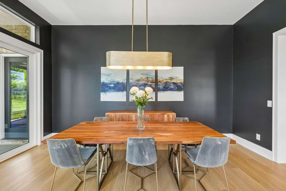 Roomy dining area