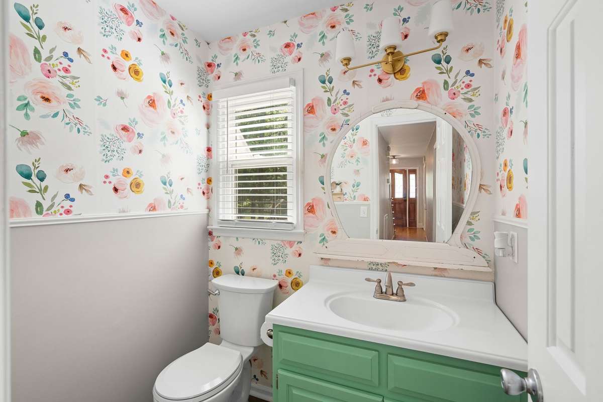 1st floor half bathroom.