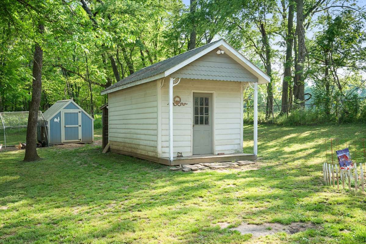 Storage shed.