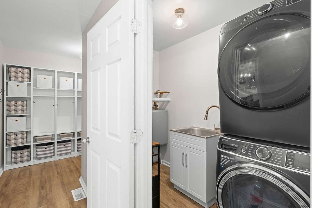 Laundry room on main level.