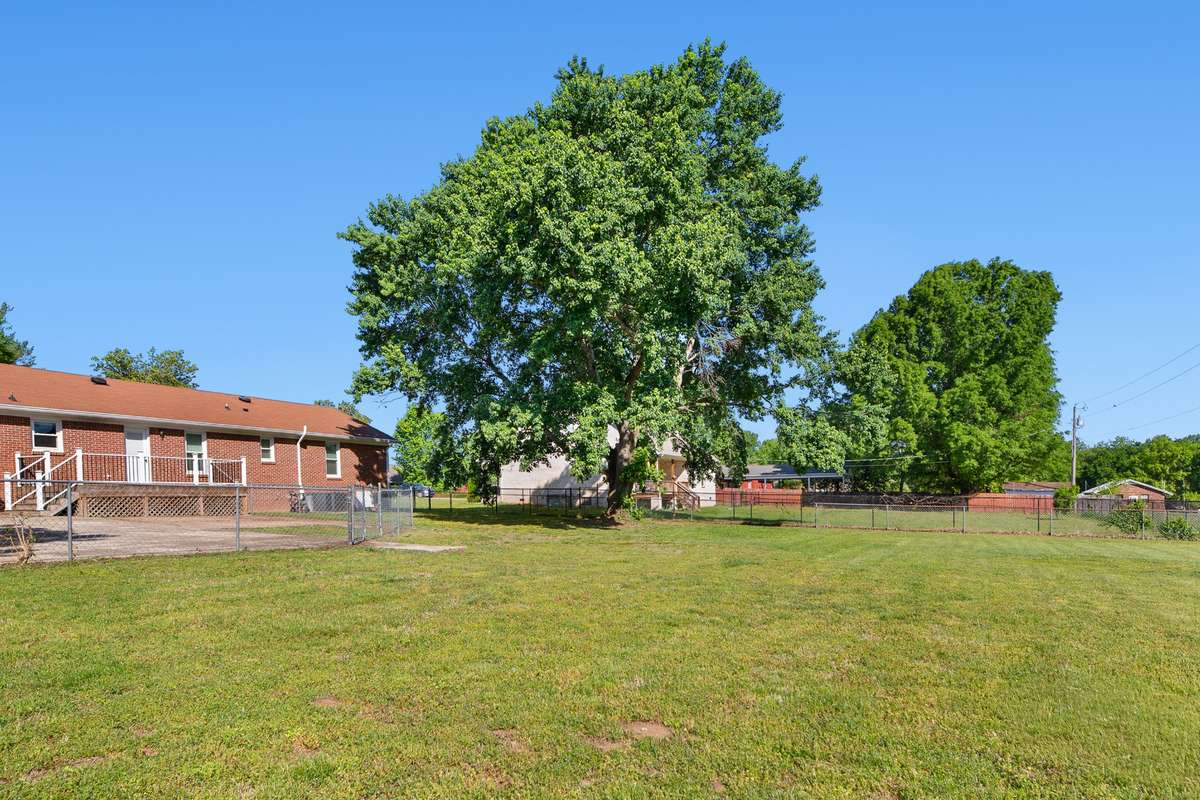 .64 acre yard - fully fenced