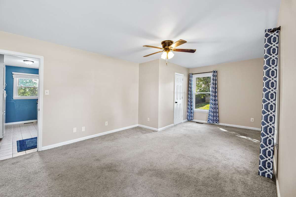 Office w private entrance and 1/2 bath. Could also be used as a 4th bedroom, second living room, in-law suite.