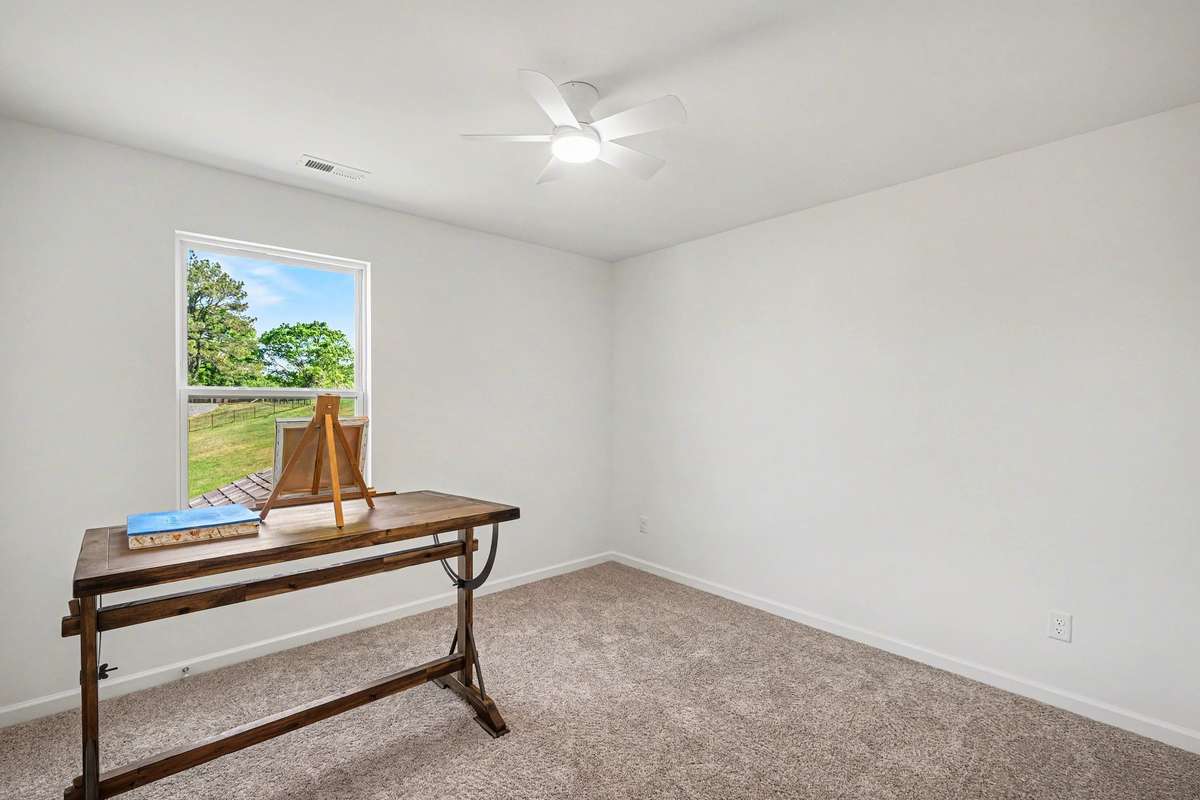 Bedroom no. 2 With a new ceiling fan