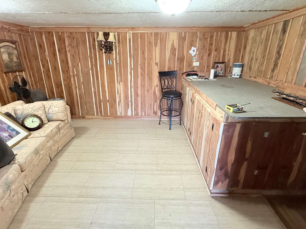 Office in barn with cedar walls