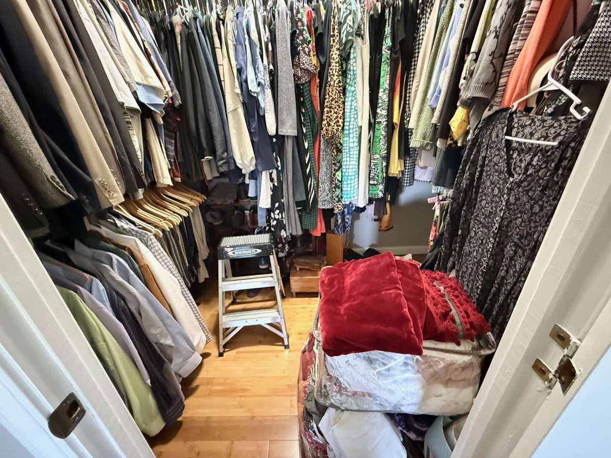 Master walk-in closet