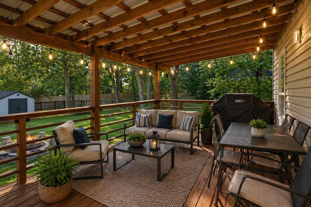 Relaxed outdoor living with a covered porch you’ll actually use