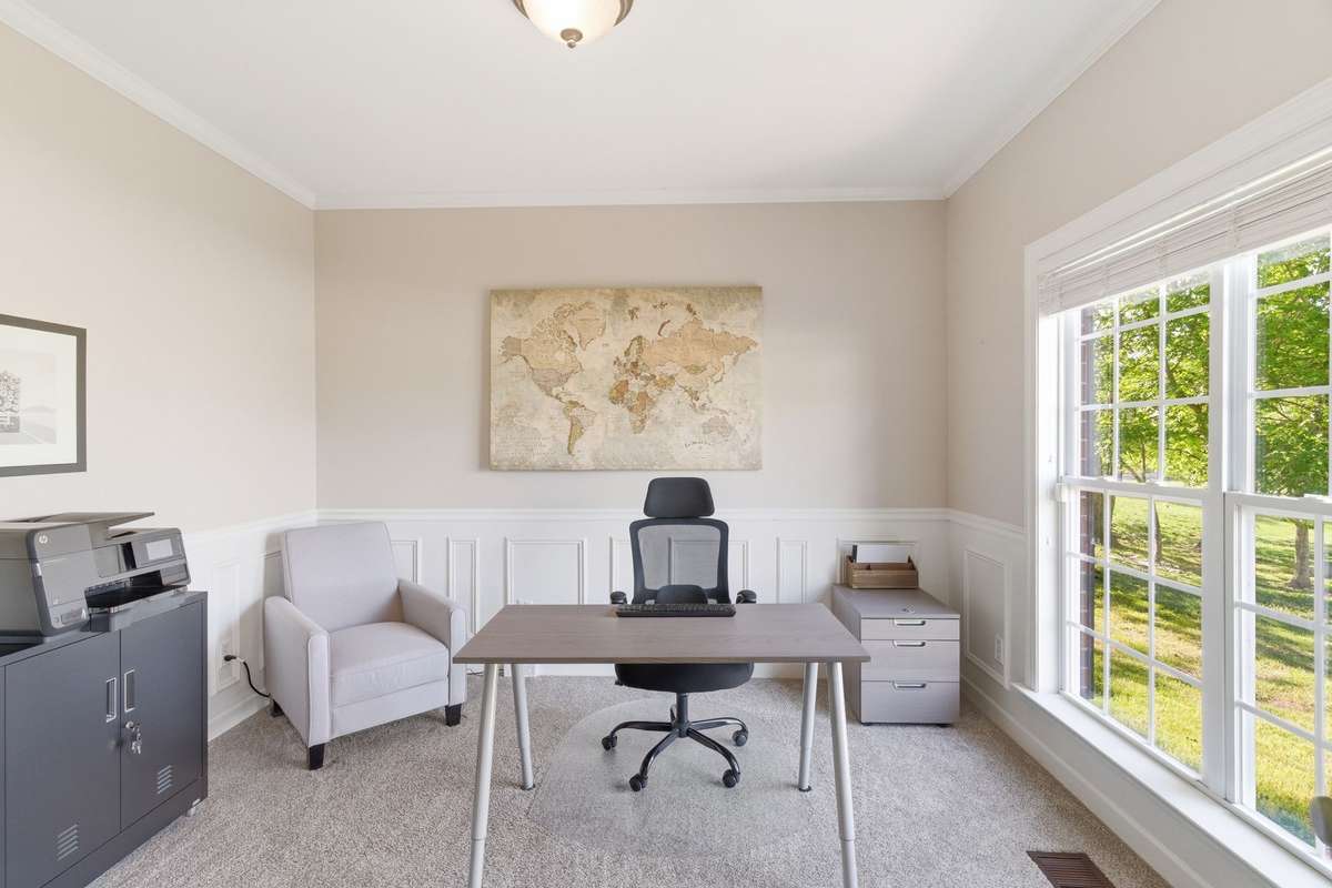 Natural light pours into the office!