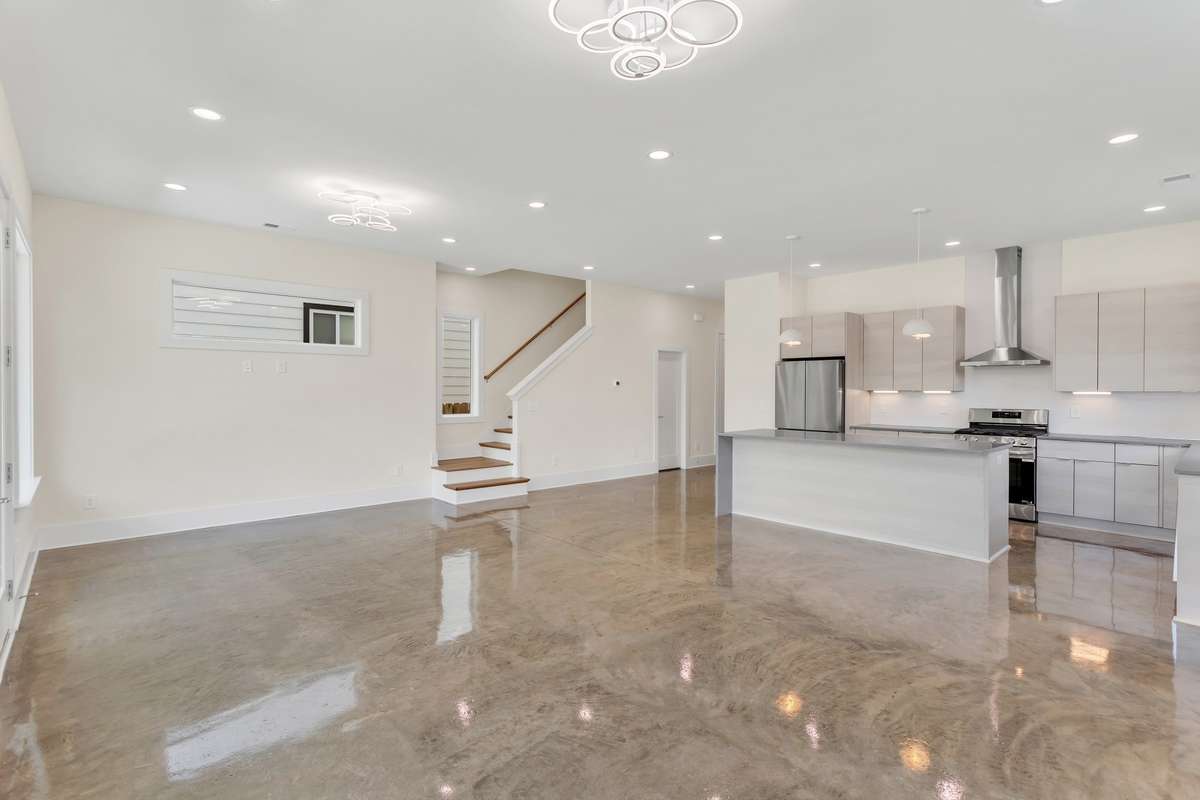 Extra closet space, pantry, and half bath downstairs.