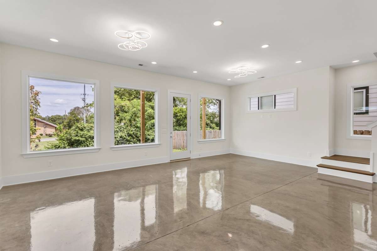 Designer lighting throughout the home for a clean modern look.