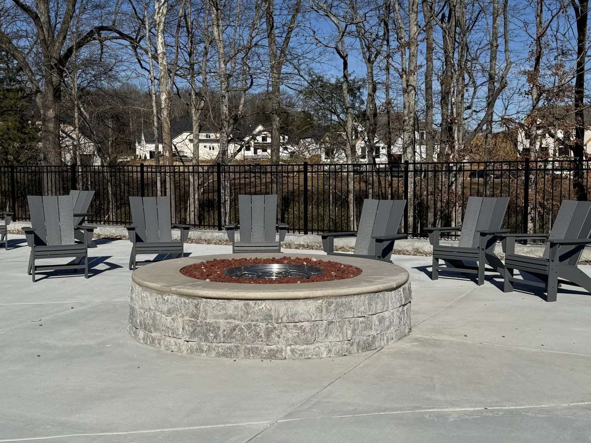 Connect with neighbors on a cool evenings at the fire pit.
