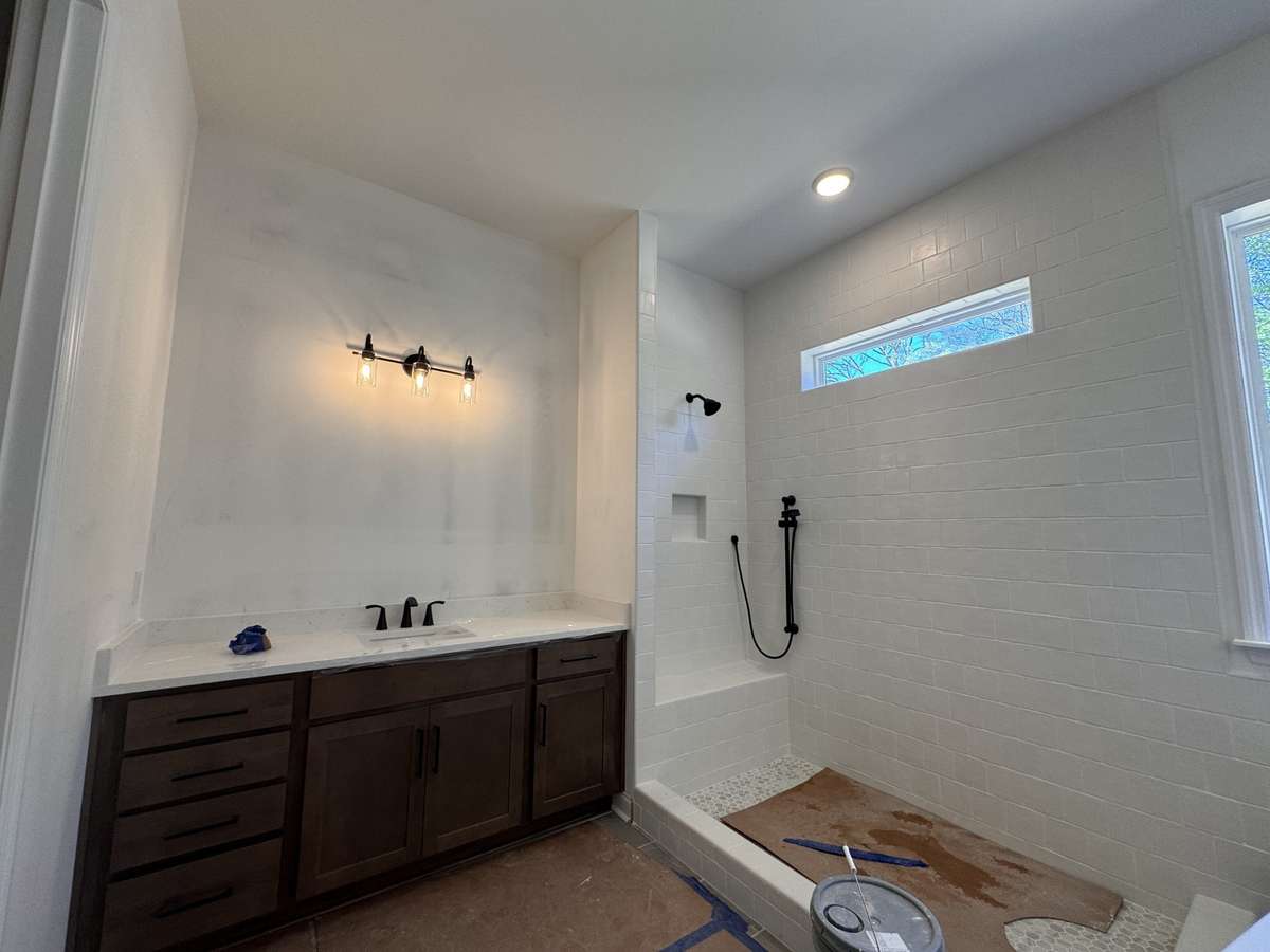 The Primary bath has dual vanities. This is one of them.