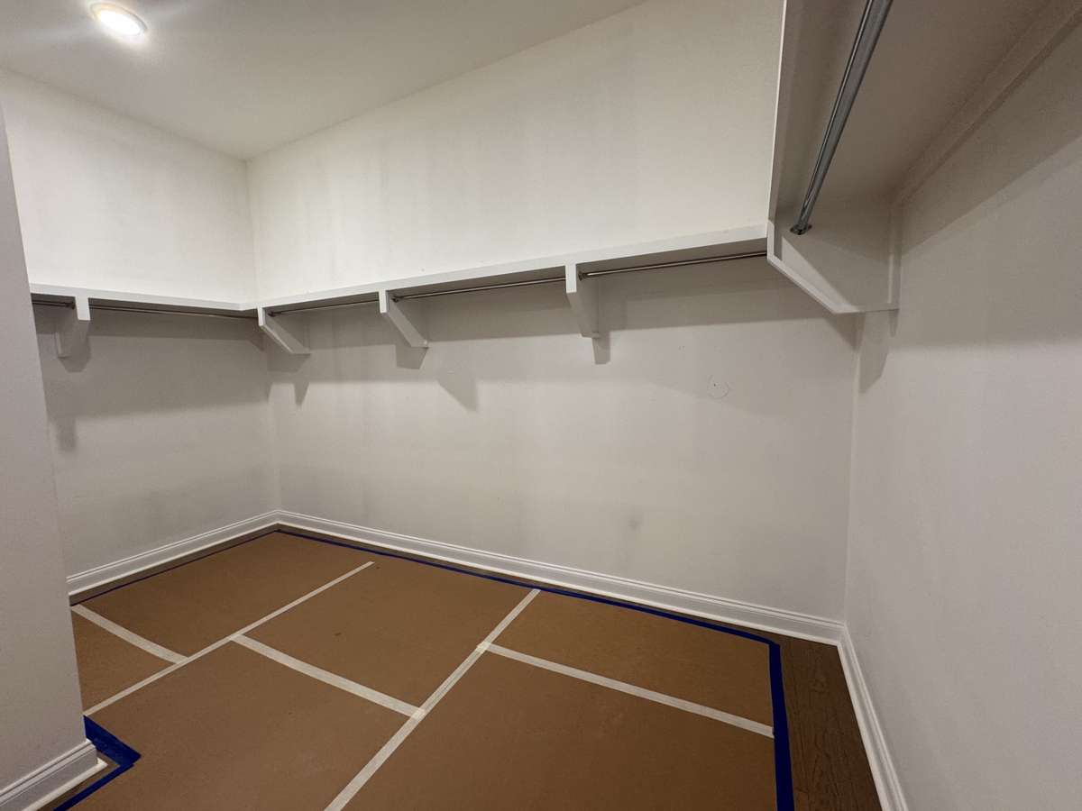 Pictures do not capture how large the walk in closet is.