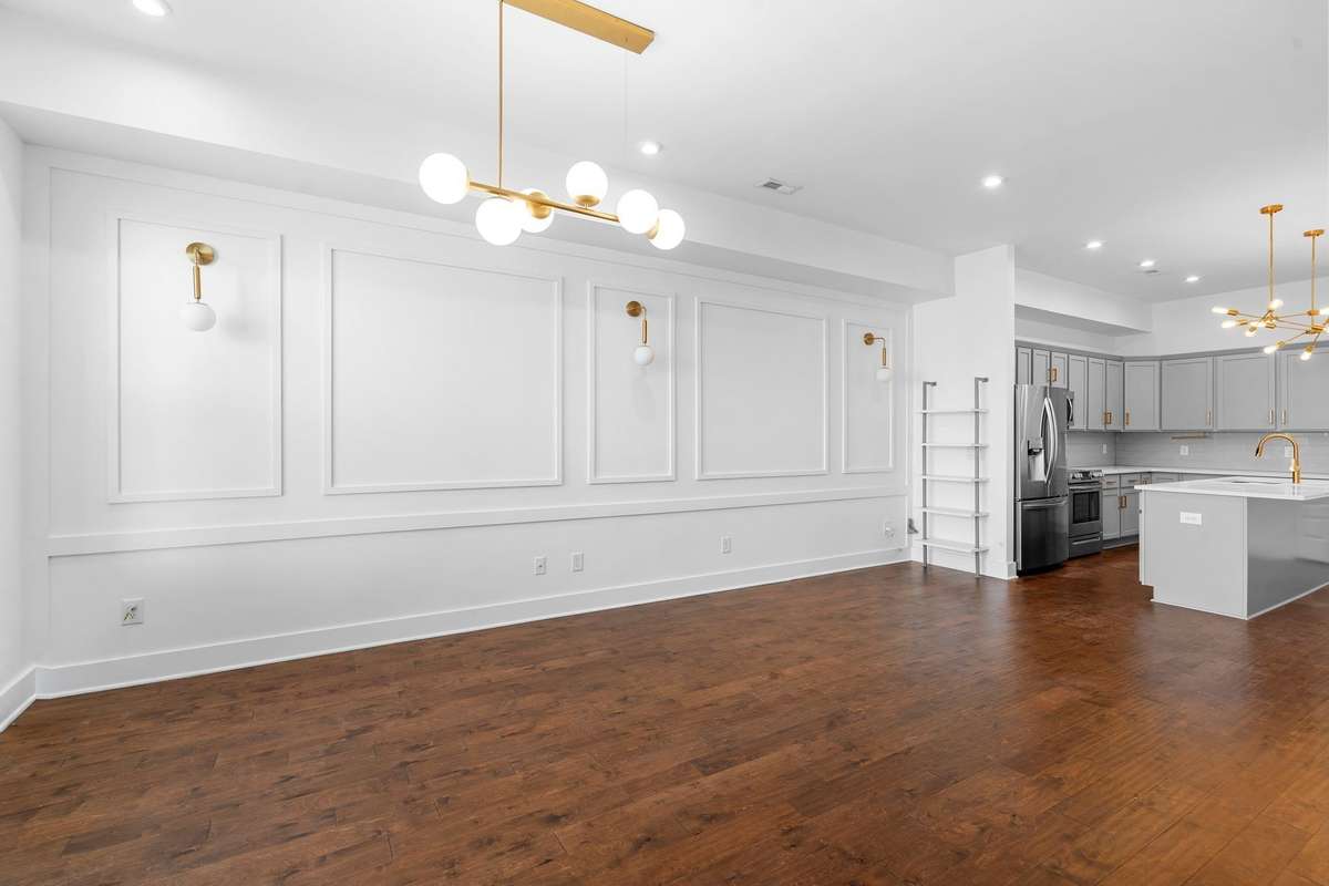 Bright, open living spaces with custom trim work!
