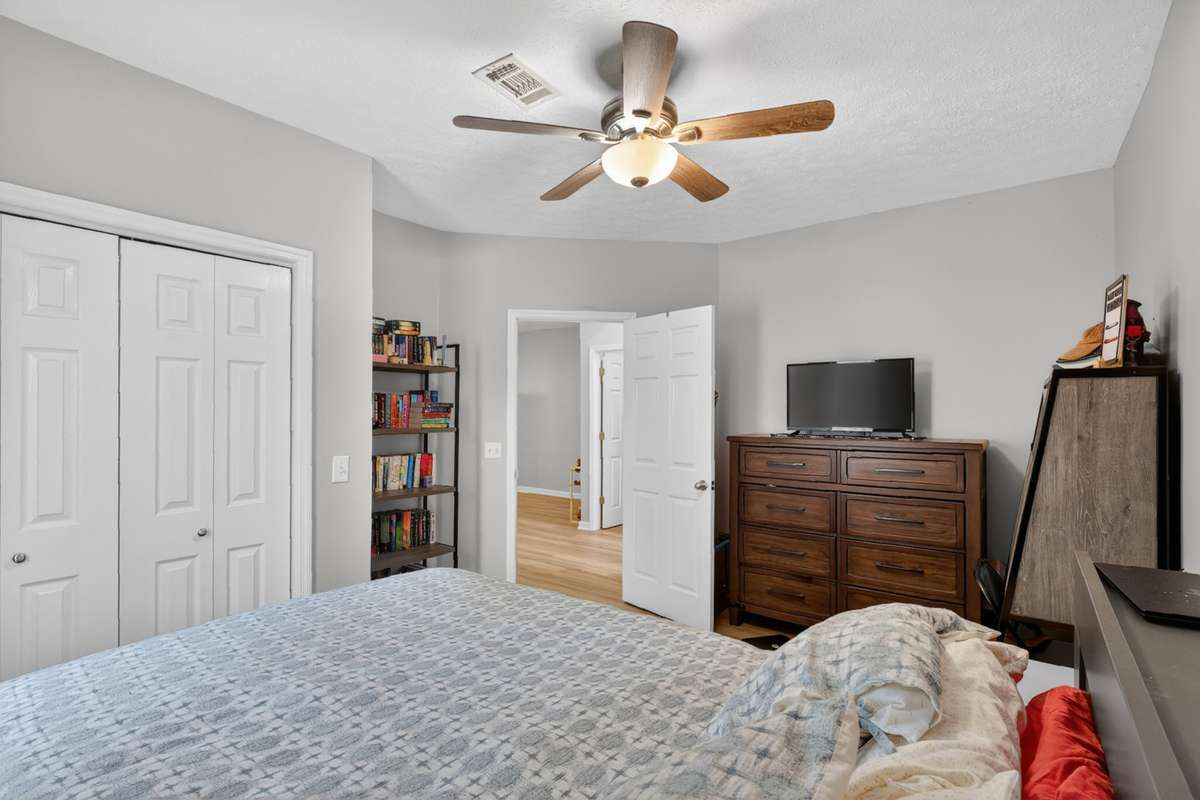 another view of the basement level bedroom