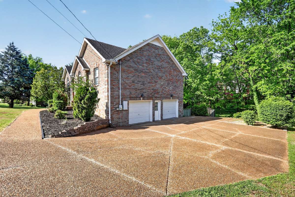 Plenty of parking in the oversized driveway