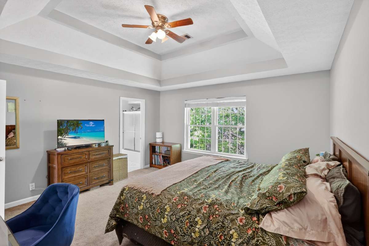 Situated on the back of the home, you will feel like you sleep in a tree house with the abundant greenery outside!