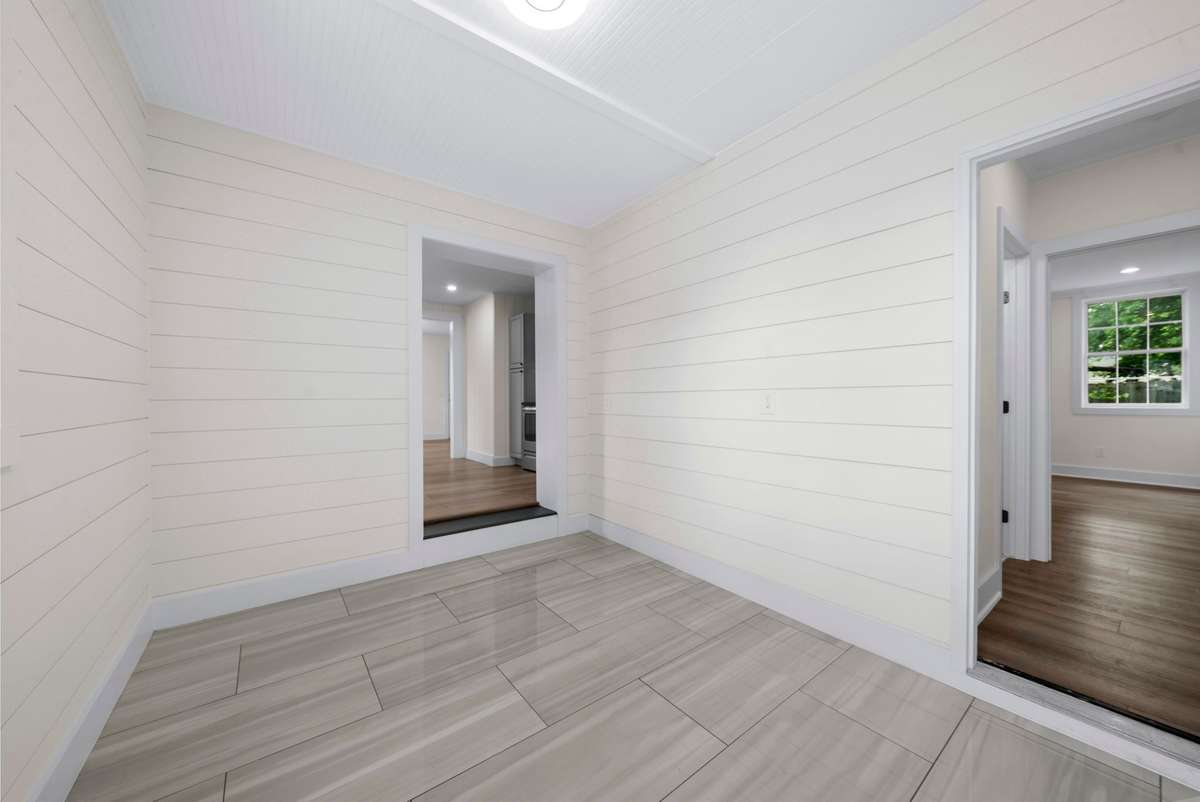 Dining area with tile detai