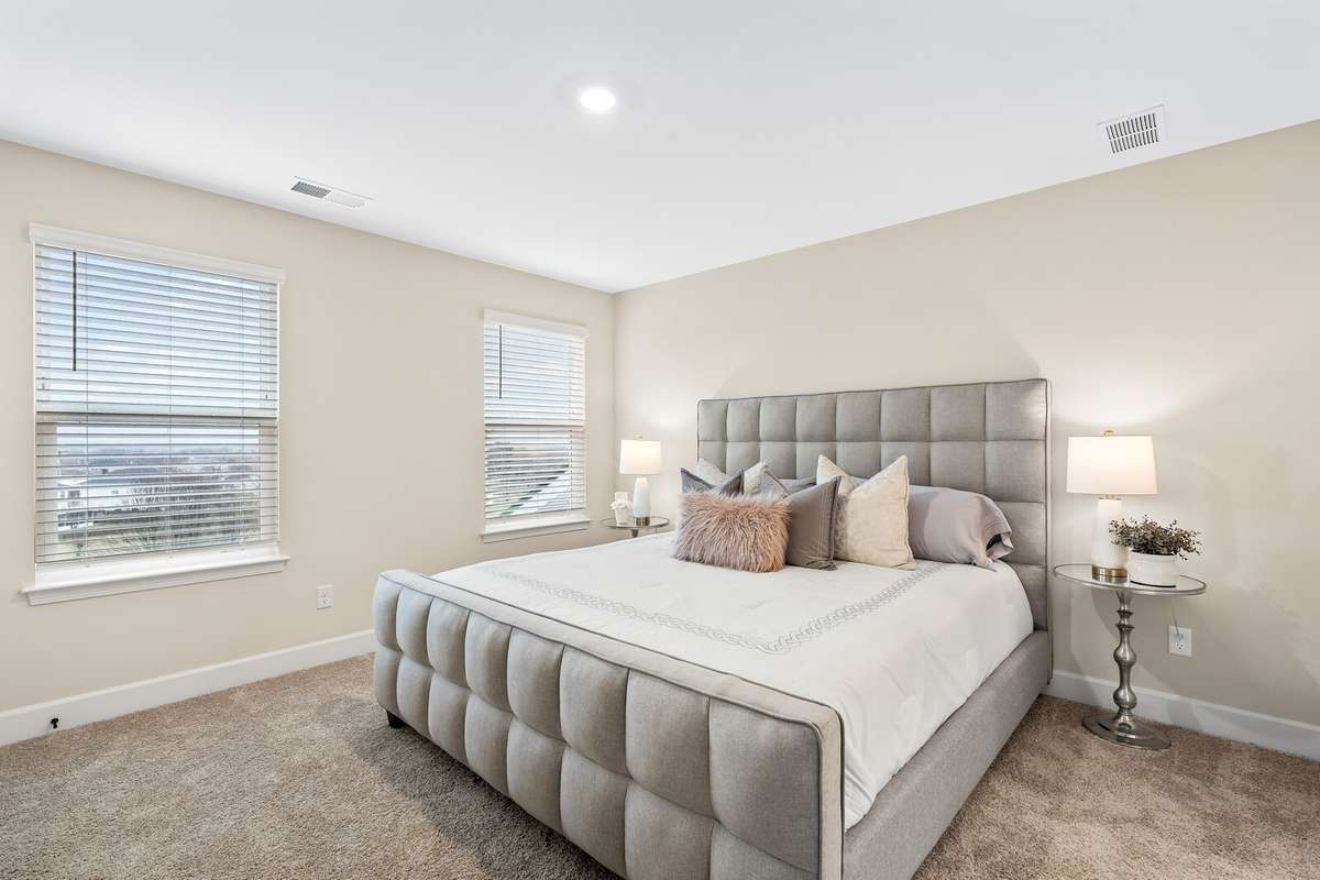 Large 2nd bedroom upstairs with it's own attached bathroom