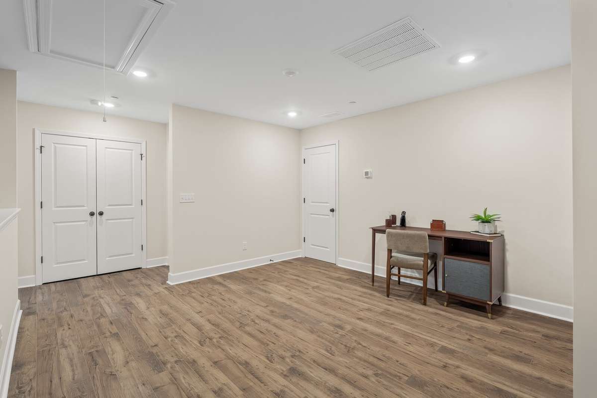 Upstairs has a loft perfect for an office, another tv room or playroom