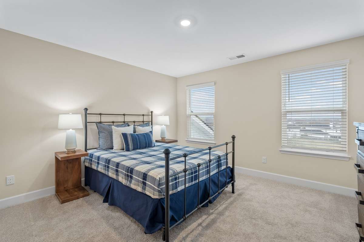 Large 3rd bedroom has attached full bathroom as well