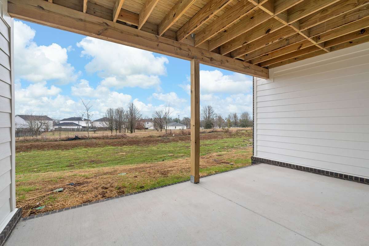 Lower level private patio with your deck above