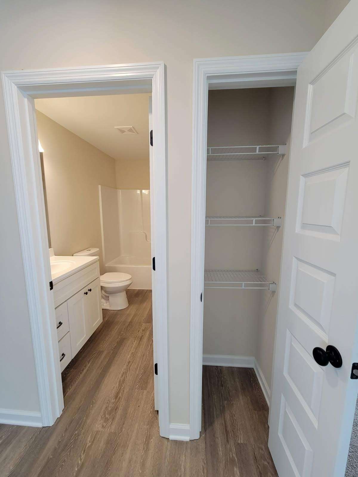 Shared Bath and Linen closet
