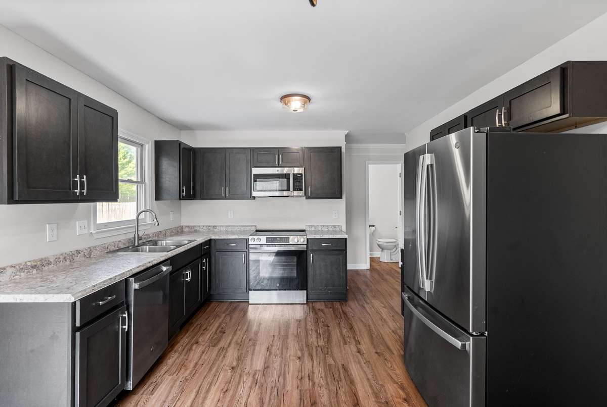 Kitchen with Stainless appliances