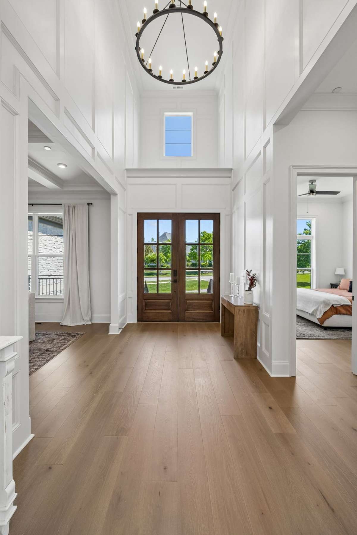 Entry Foyer with High Ceilings and Exquisite Lighting