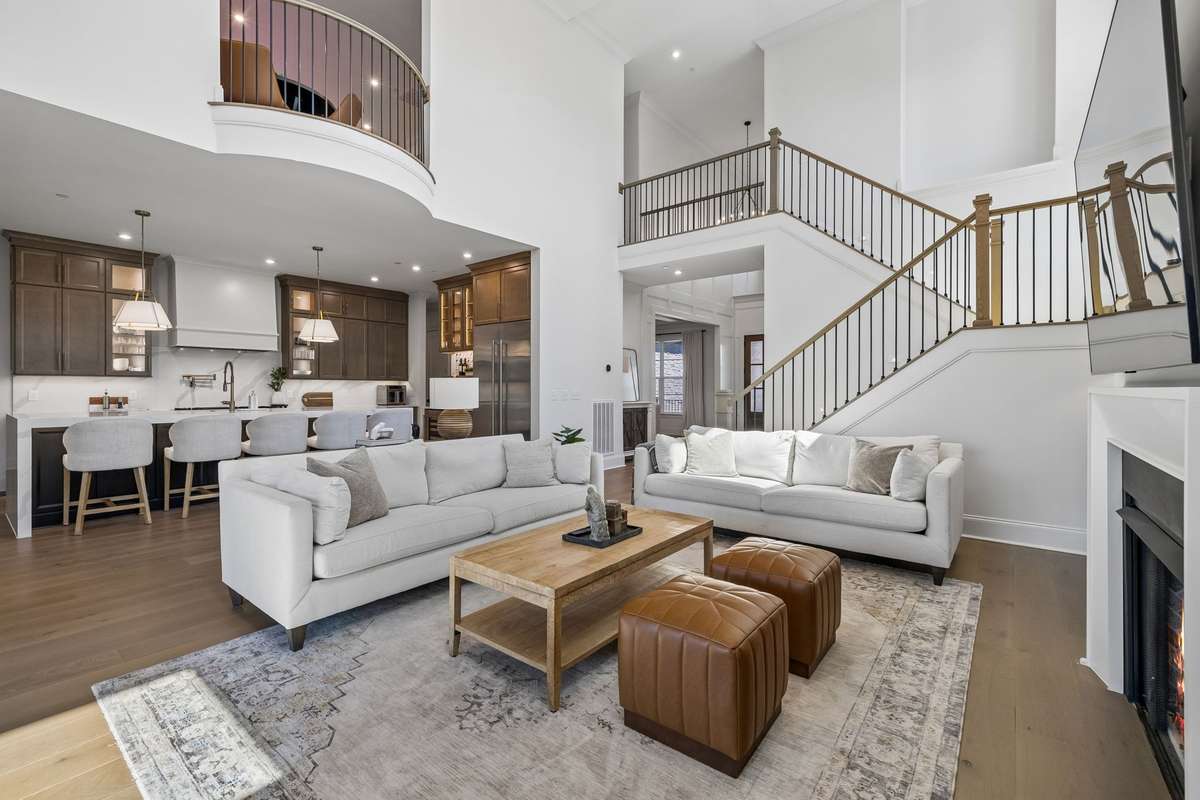Juliet balcony overlooks the main living room