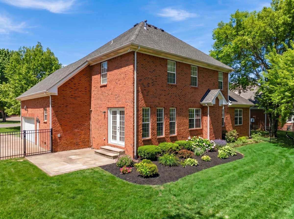 AI generated to show what yard will look like once landscaping is completed this week.