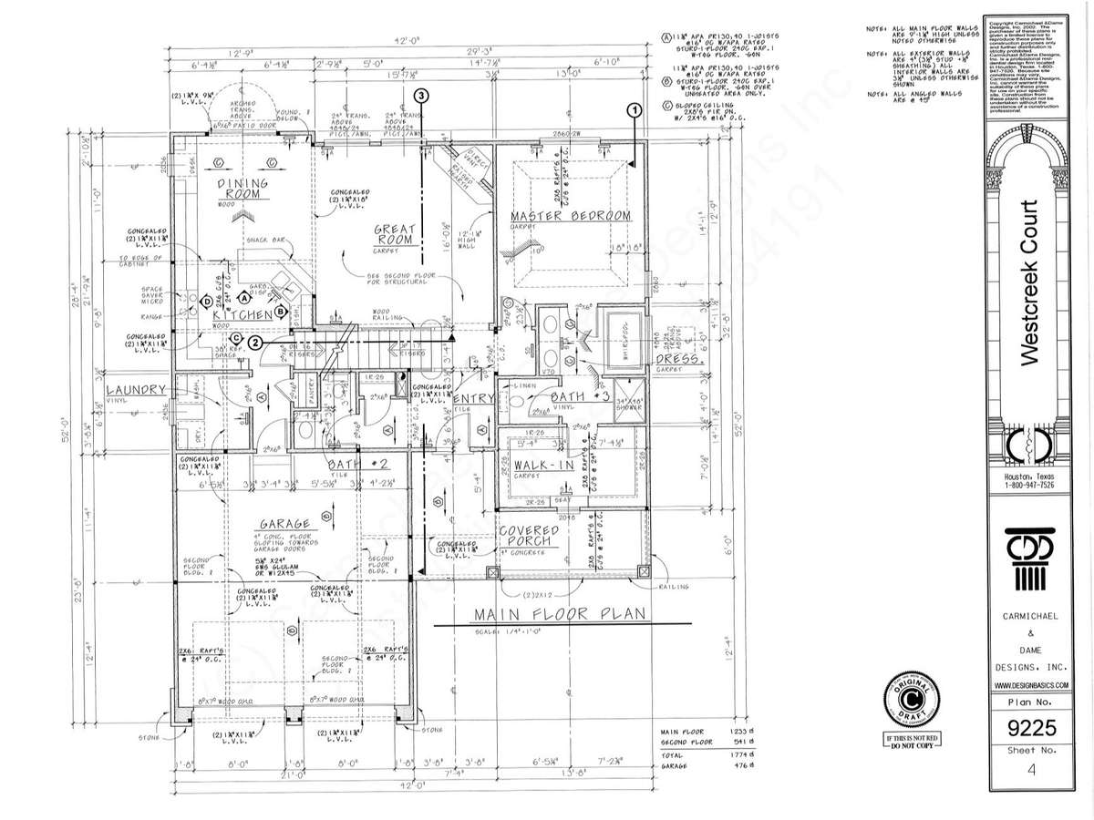 Westcreek plan details