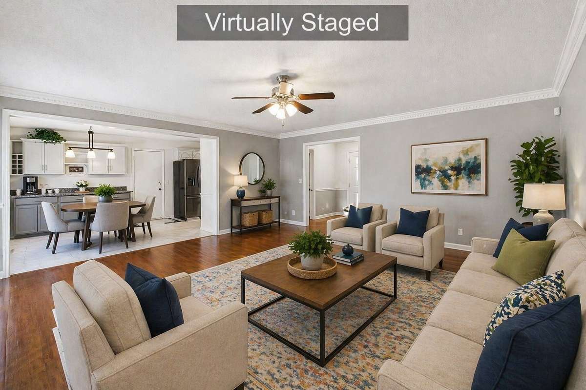 Settle in and stay awhile - - warm tones and inviting spaces make this feel like home.