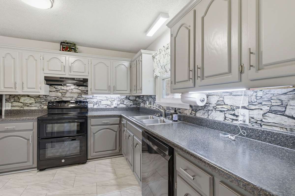 Expansive countertops give you room to prep, serve, and gather.