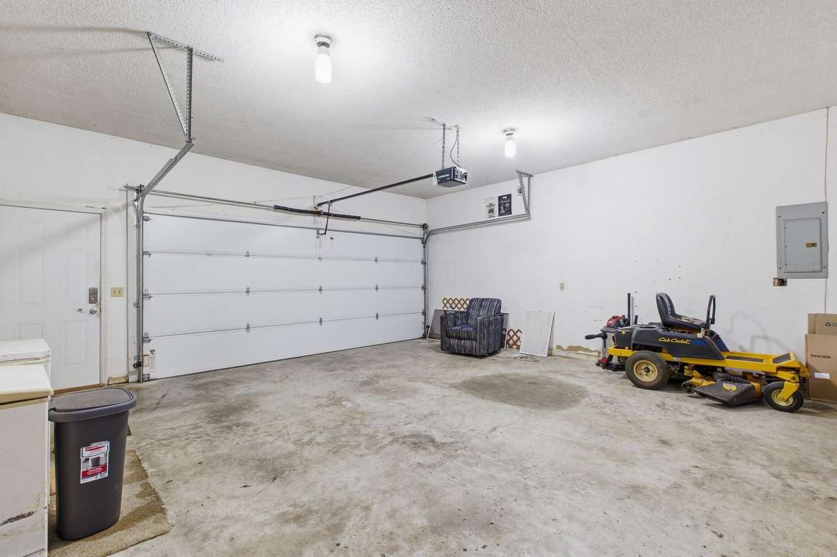 Attached rear garage.