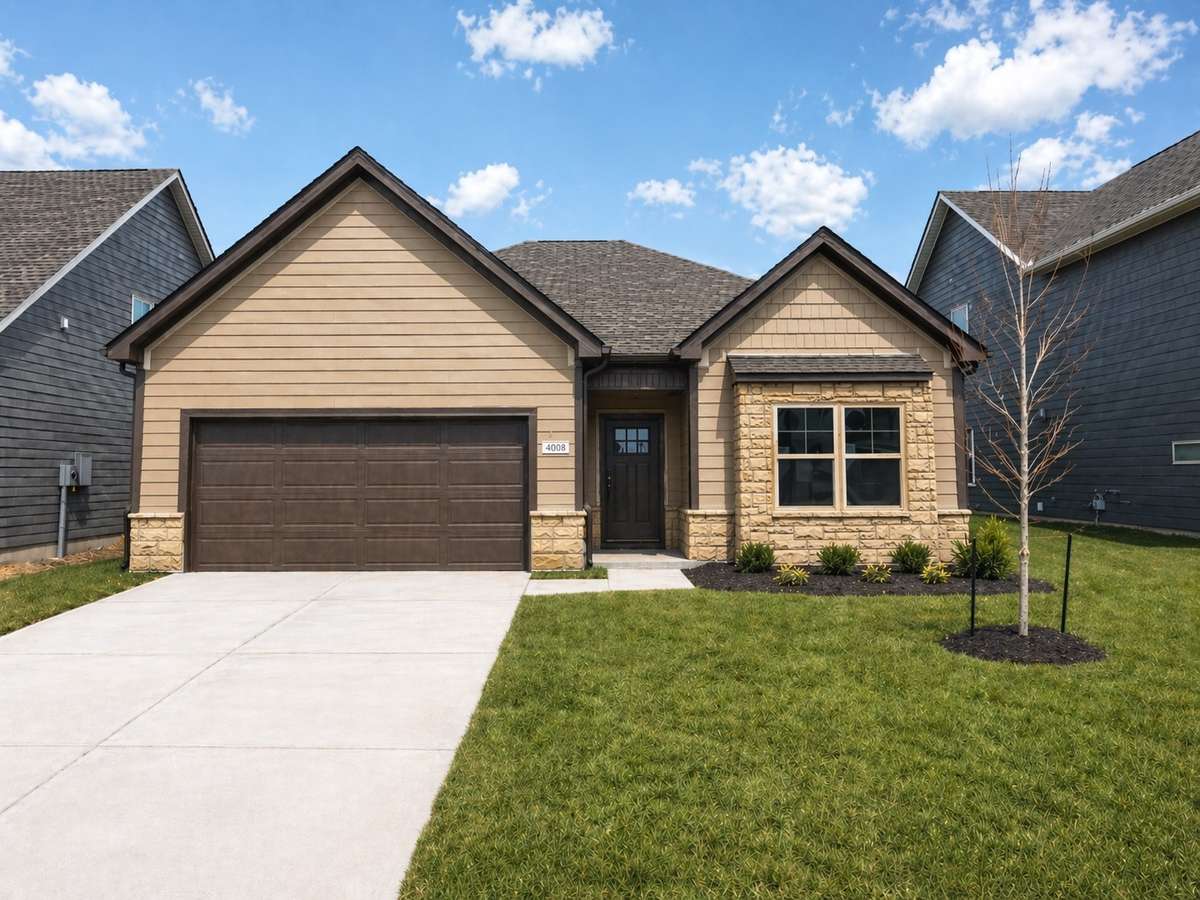 Digitally Enhanced Photo showing finished exterior colors