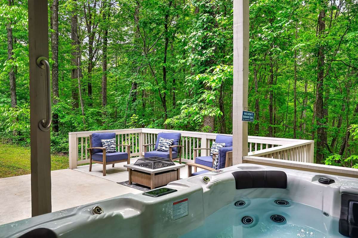 View from the hot tub.