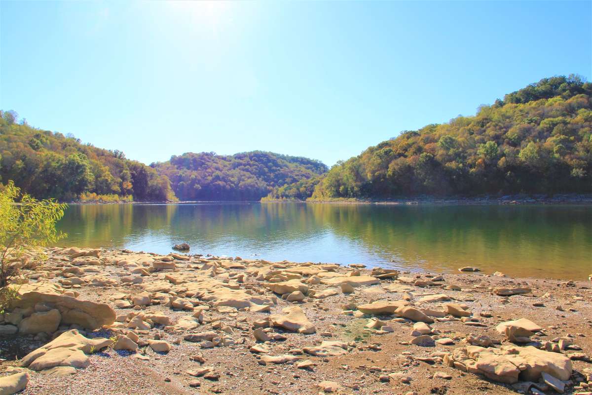 Shoreline at the walking trail.