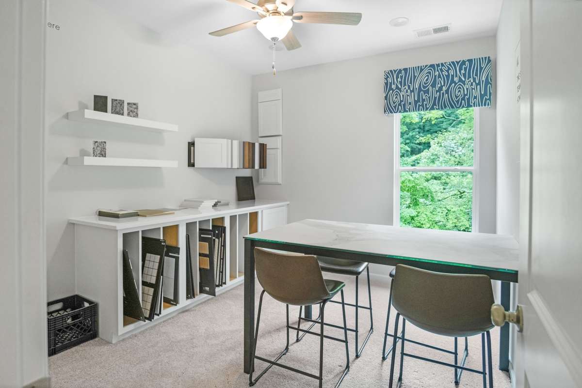 This picture is from our furnished and decorated model home in the community.  Window placement and color scheme may vary per unit location.  Ask agent for more specific details regarding color and options
