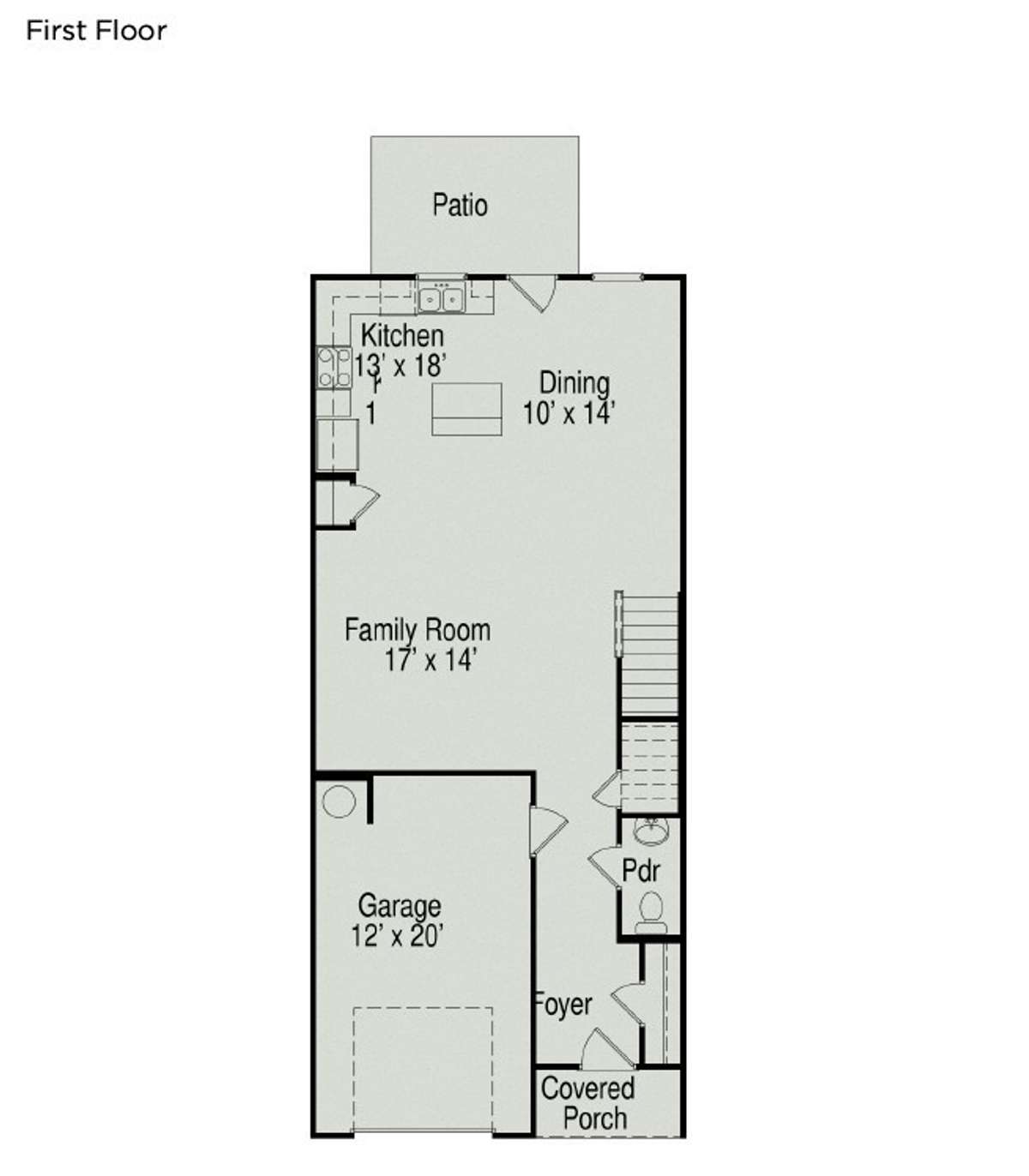 *First floor.*