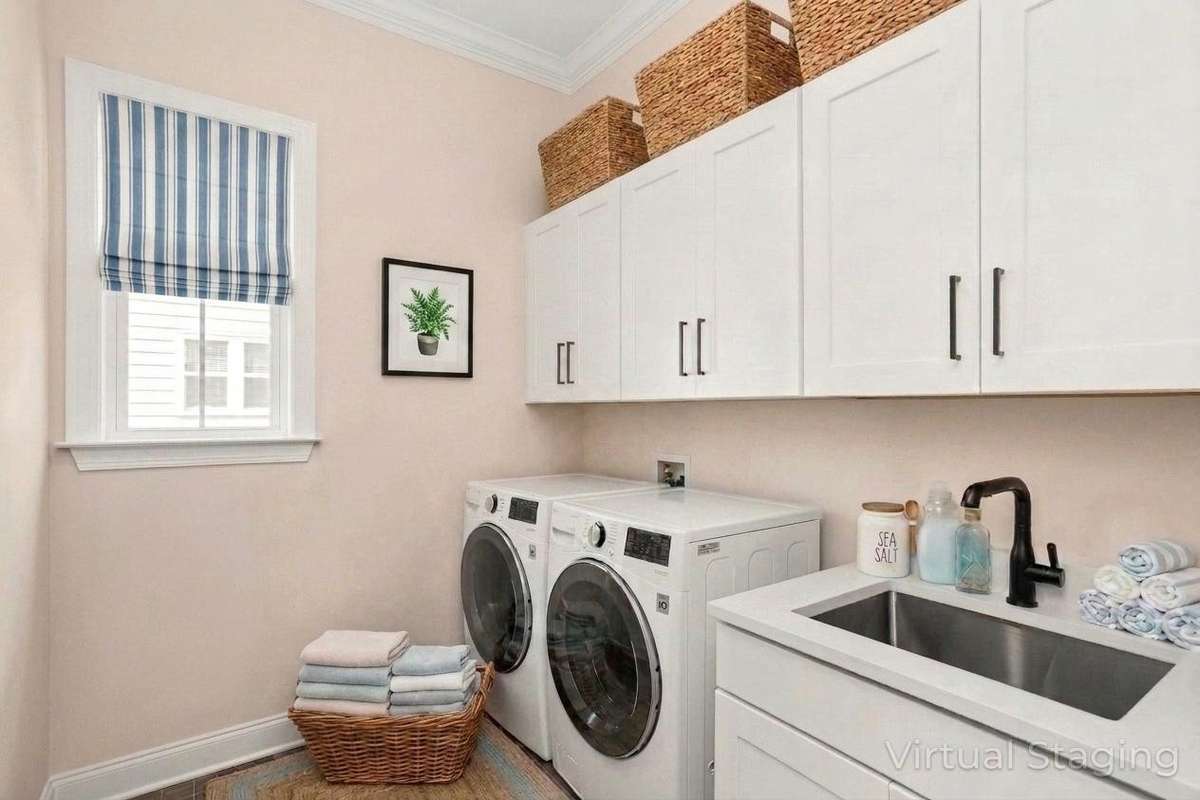 AI Staged Laundry Room