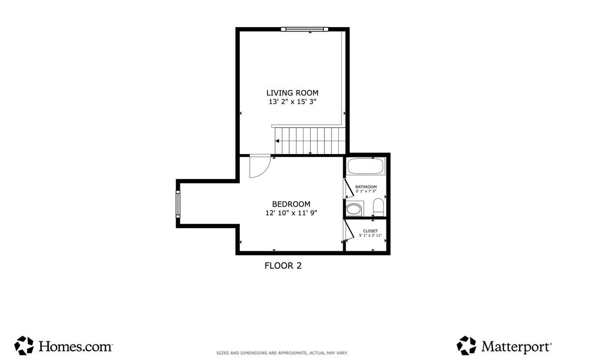 * Living Room is actually the Loft area