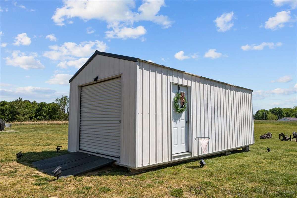 12x24 Custom Storage Shed remains!  Perfect for ATV, Lawn mower and anything else you can think of - Wired for Electricity!